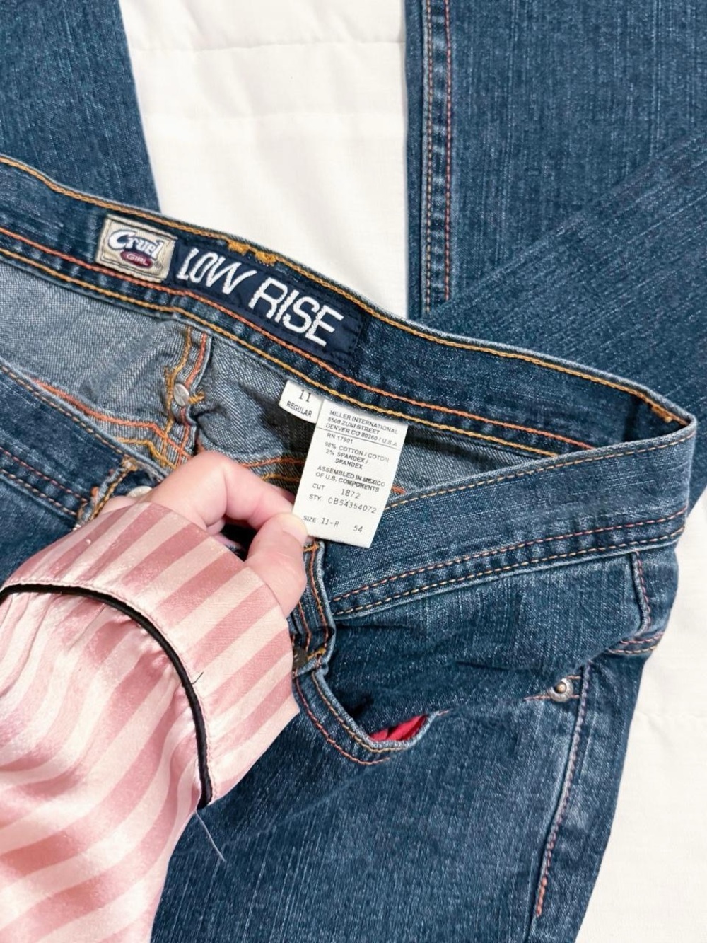 Cruel Girl y2k low-mid rise flare jeans - Picture 6 of 6